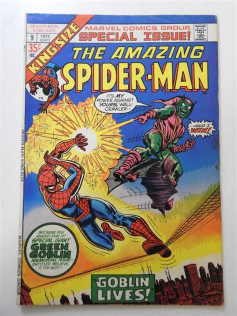 The Amazing Spider Man Annual 9 1973 VG FN Condition Comic Books