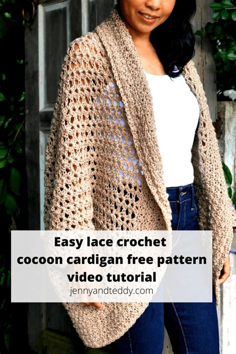 Crochet Lace Cocoon Cardigan Free Pattern Artofit