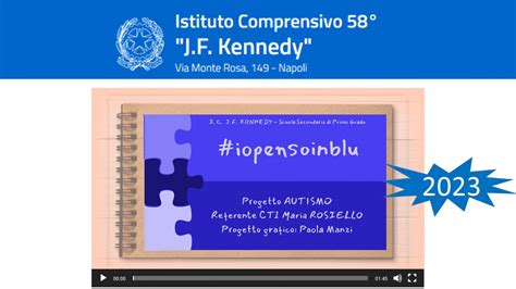 Iopensoinblu I C J F Kennedy Cti Sportelli Autismo Italia