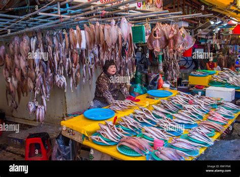 The Jagalchi Fish Market In Busan South Korea Stock Photo Alamy