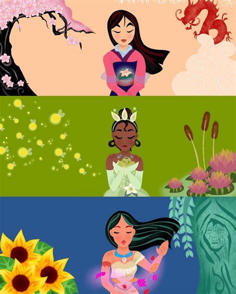 Mulan Tiana And Pocahontas Disney Pixar Disney Nerd Disney Songs