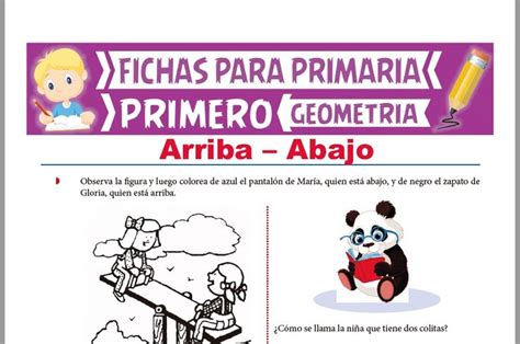 Ficha De Arriba Y Abajo Para Primer Grado De Primaria Primeros Grados