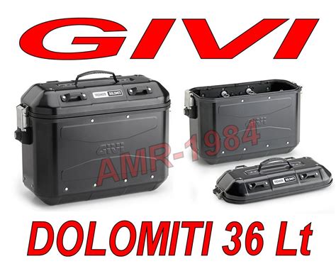 Givi Dlm B Paire Valises Trekker Dolomiti Givi Aluminium Black Monokey