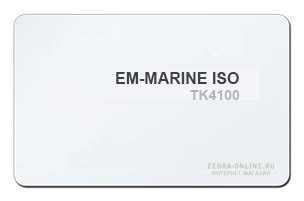 Карта Em-marine тонкая CR80 белая карта ISO под печать на карт принтере
