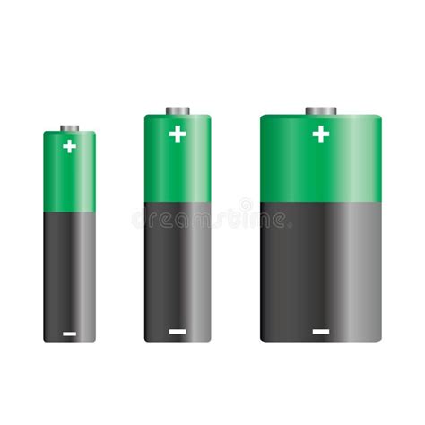 Vector batteries stock vector. Illustration of icon, cell - 9803858