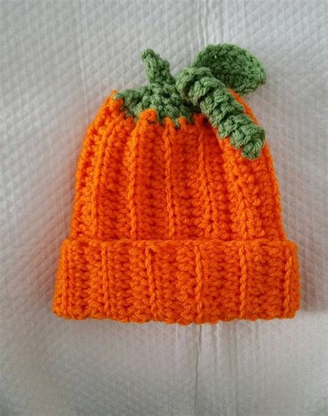 Crochet Infant Baby Pumpkin Hat Pattern Only - Etsy