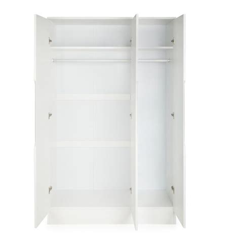 Larson White Triple Wardrobe Dunelm