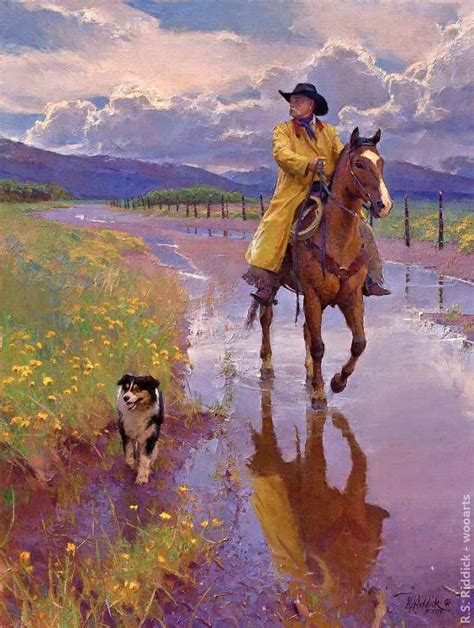 Painting By Artist R S Riddick Cowboy Artists America Art Cowboy Art