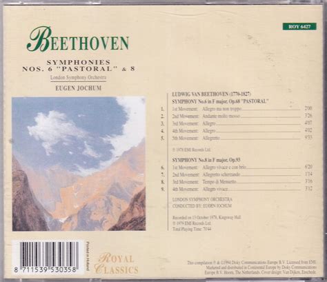 Symphonies Nos En Ludwig Van Beethoven London Symphony