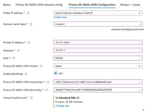 Deploy Using The Prisma Sd Wan Azure Deployment Template