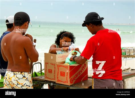 Brazil Rio De Janeiro Cabo Frio Praia Do Forte Fort Beach Stock