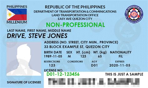 Philippine Drivers License Online Maker Kotiwest