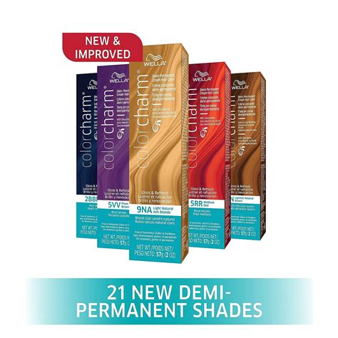 WELLA Colorcharm Demi Permanent Hair Color A Lightest Ash Blonde Oz Gray Coverage Glossy