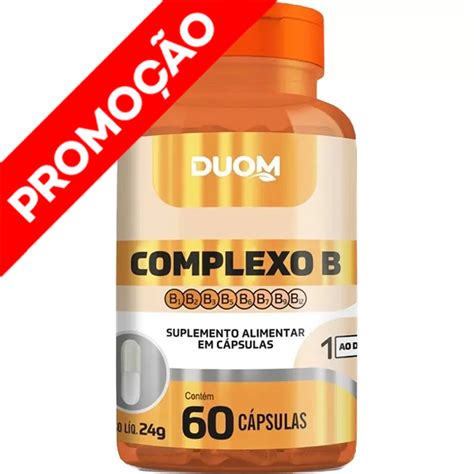 Vitaminas Complexo B B1 B2 B3 B5 B6 B7 B9 B12 60 Cápsulas 400mg