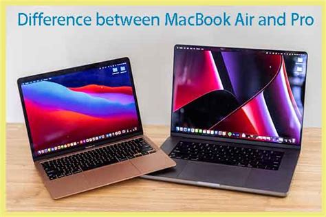 What’s the Difference Between MacBook Air and Pro? [Answered ...
