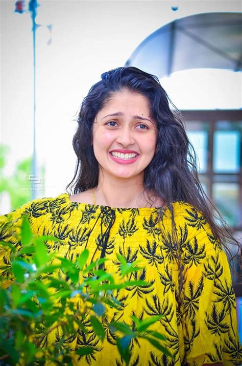 Nayanathara Wickramarachchi Hot Yellow Top