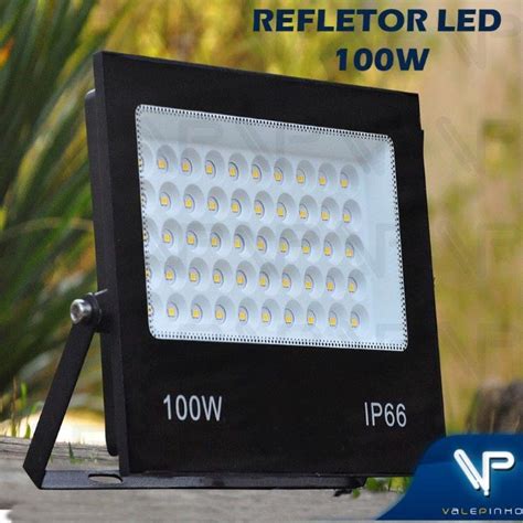 Refletor Led Floodlight W Branco Quente Valepinho Ilumina O