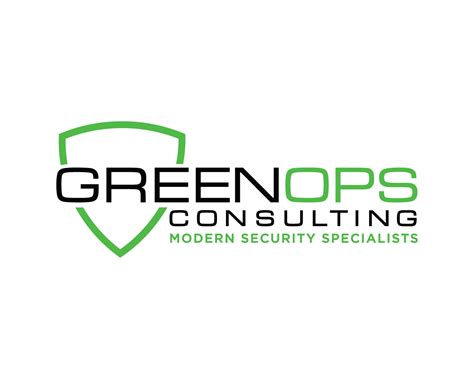 Modern Professional Security Logo Design For Green Ops Consulting