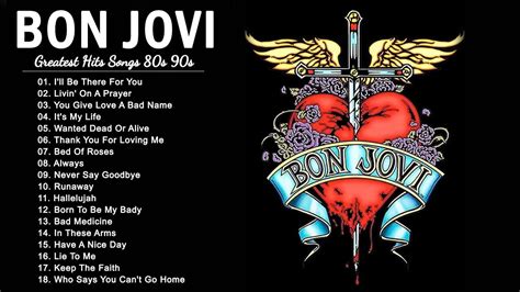 The Best Of Bon Jovi Bon Jovi Greatest Hits Full Album Youtube