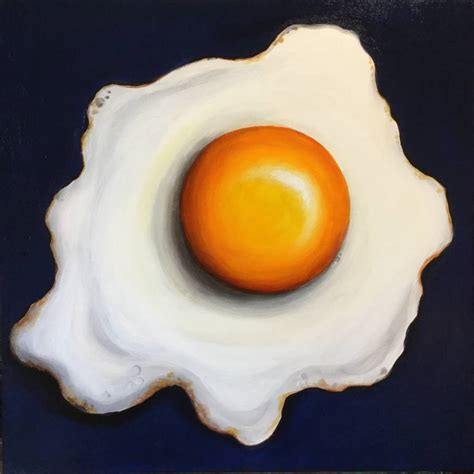 fried egg art