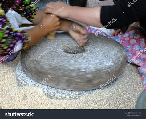 Ancient Quern Stone Hand Mill Grain Stock Photo Shutterstock