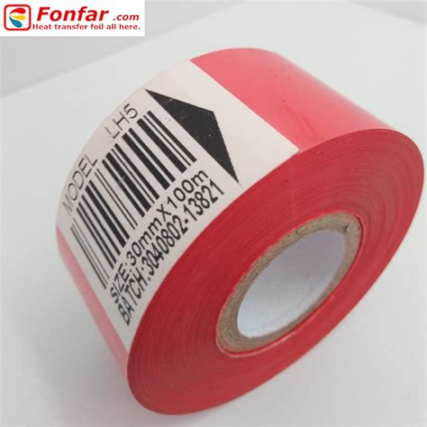 Mm M Red Hot Stamp Marking Foil Stamping On Plastic Tradekorea