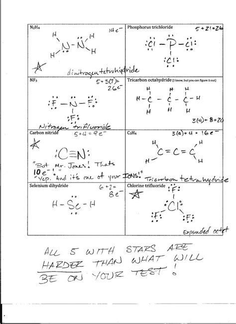 Worksheets For Lewis Structure Of Atoms