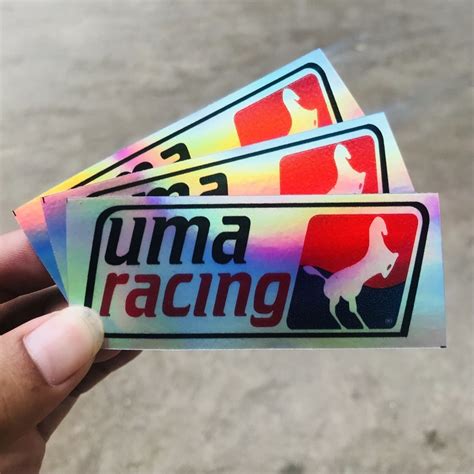 Jual Stiker Racing Hologram Bijian Uma Racing Shopee Indonesia