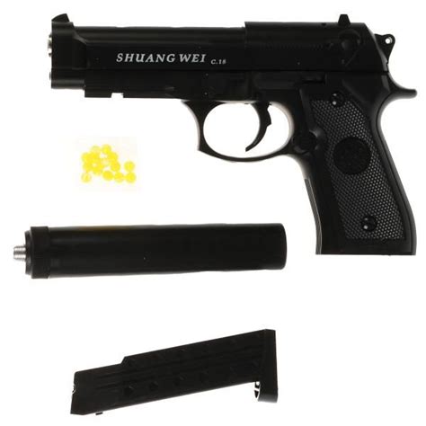 Пистолет игрушечный Airsoft Gun C18+ (металл, съемный магазин ...