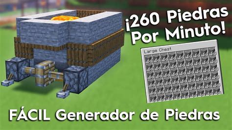 Haciendo Generador De Piedra Cobblestone Piedra Minuto Tutorial