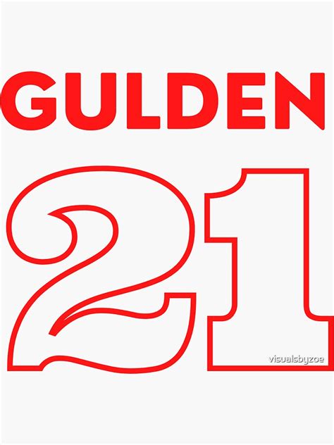 "Errol Gulden - Sydney Swans #21" Sticker for Sale by visualsbyzoe ...