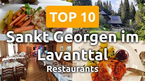 Top Restaurants To Visit In Sankt Georgen Im Lavanttal Carinthia