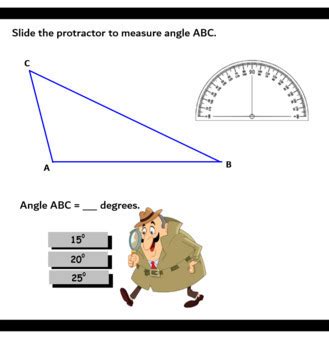 Measure Angles Using A Protractor By Go Interactive Math Tpt