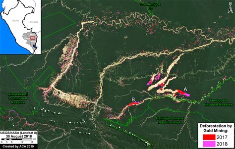 Maap 96 Gold Mining Deforestation At Record High Levels In Southern