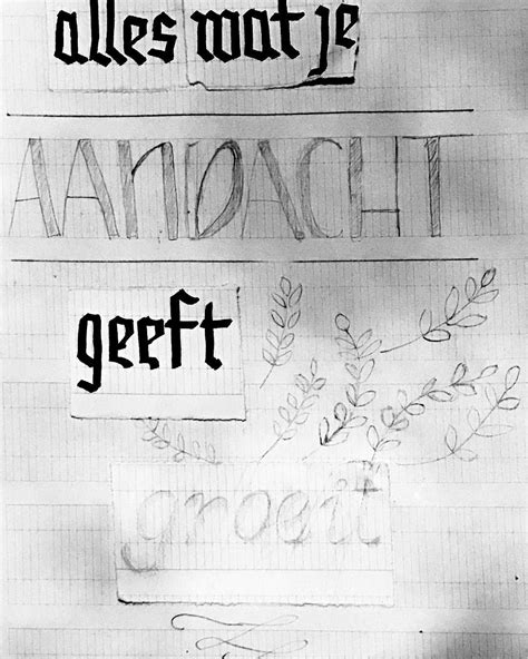 Grafische Vormgeving Opdracht Letterschetsen Quote Typografie