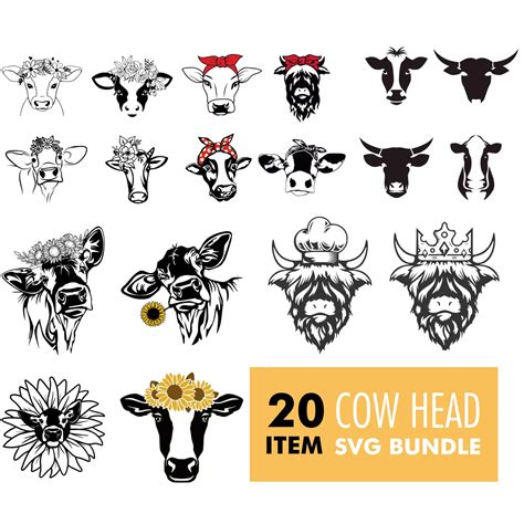 Cow With Bandana Svg Masterbundles