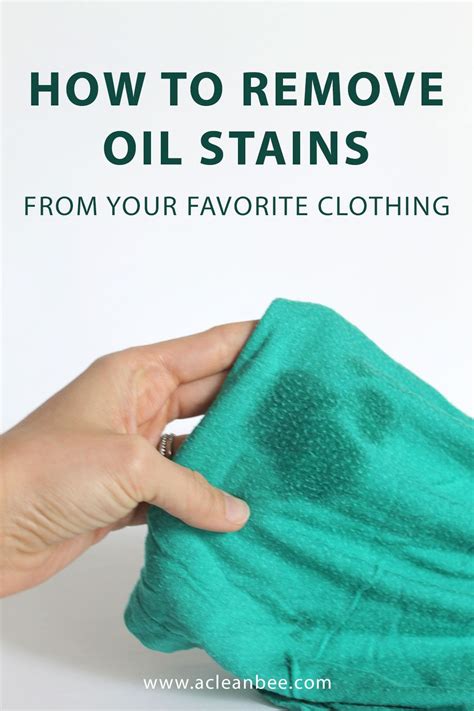 How To Remove Cooking Oil From Clothes Remove Oil Stains Stain On