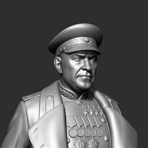 Георгий Жуков (советский маршал) 3D Модель $99 - .stl .obj .fbx .max ...