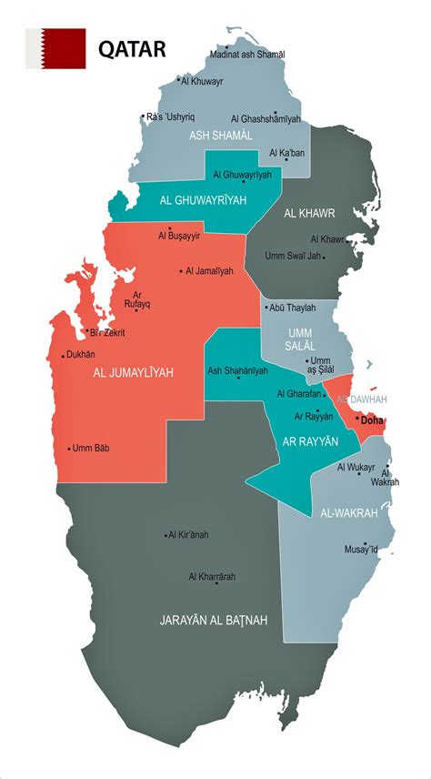 Qatar Map / Qatar Geology, Sabkhas, Evaporites and Desert Environments ...