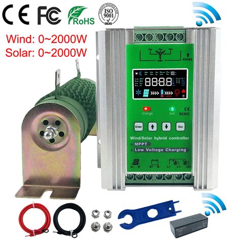 Newest 3000w Mppt Wind Solar Hybrid Charge Controller Lithium Lead Acid Gel Battery Regulator