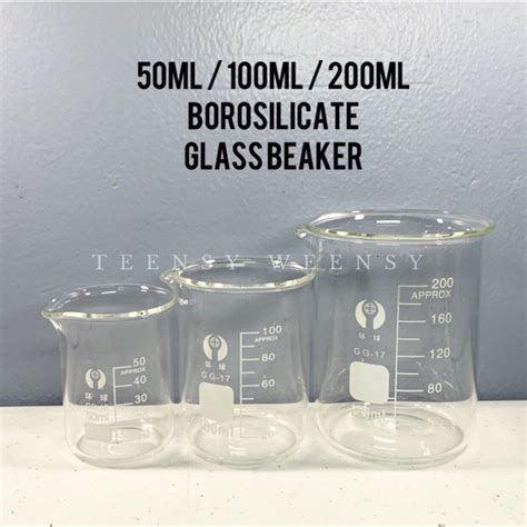 25ml 50ml 100ml 200ml 250ml Glass Beaker High Quality Borosilicate Graduated Low Form Glass