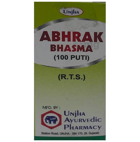 Unjha Abhrak Bhasma 100 Puti Buy Bottle Of 10 0 Gm Bhasma At Best