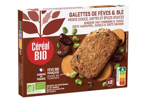 Galettes de fèves et blé patate douce dattes épices douces Céréal