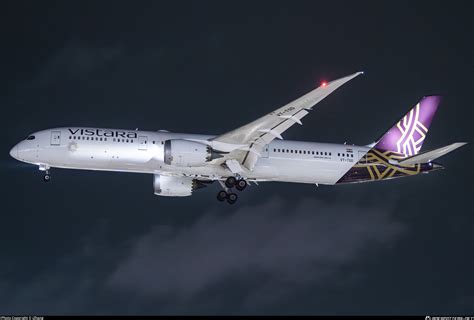 VT TSD Vistara Boeing 787 9 Dreamliner Photo By IZhang ID 1520595