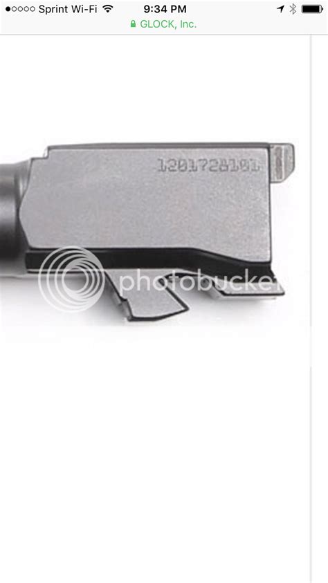 Glock 36 barrel vs 30S barrel markings. Update there are two different ...