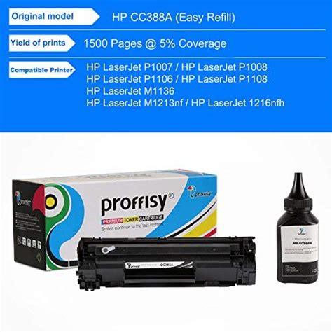 Proffisy 88a Toner Cartridge For Hp Laser Printers2pcs Hoteonlife