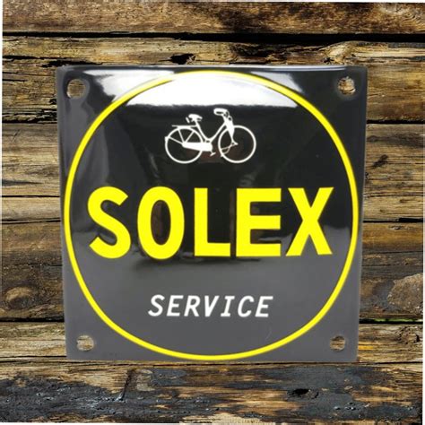 Plaque émaillée Solex service Garage Atelier Les plaques