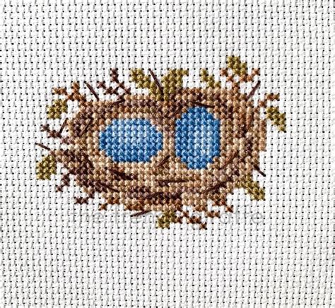 Birds Nest Spring Crossstitch Pattern Instant Download Pdf By