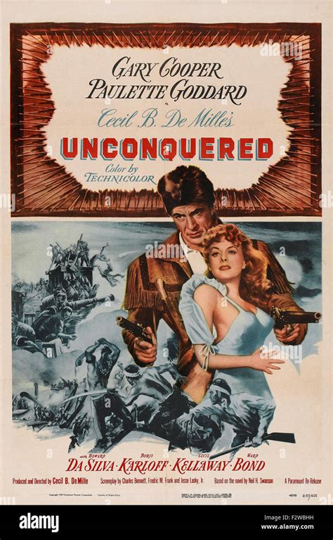 Unconquered (1947) - Movie Poster Stock Photo - Alamy