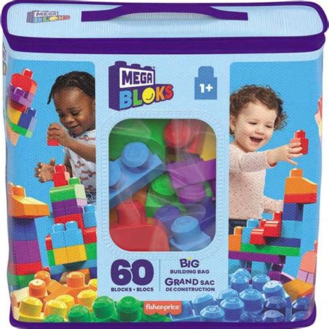 Ecommerc3 SAC MEGA BLOKS 60 PIÈCES BLEU Sac sous licence